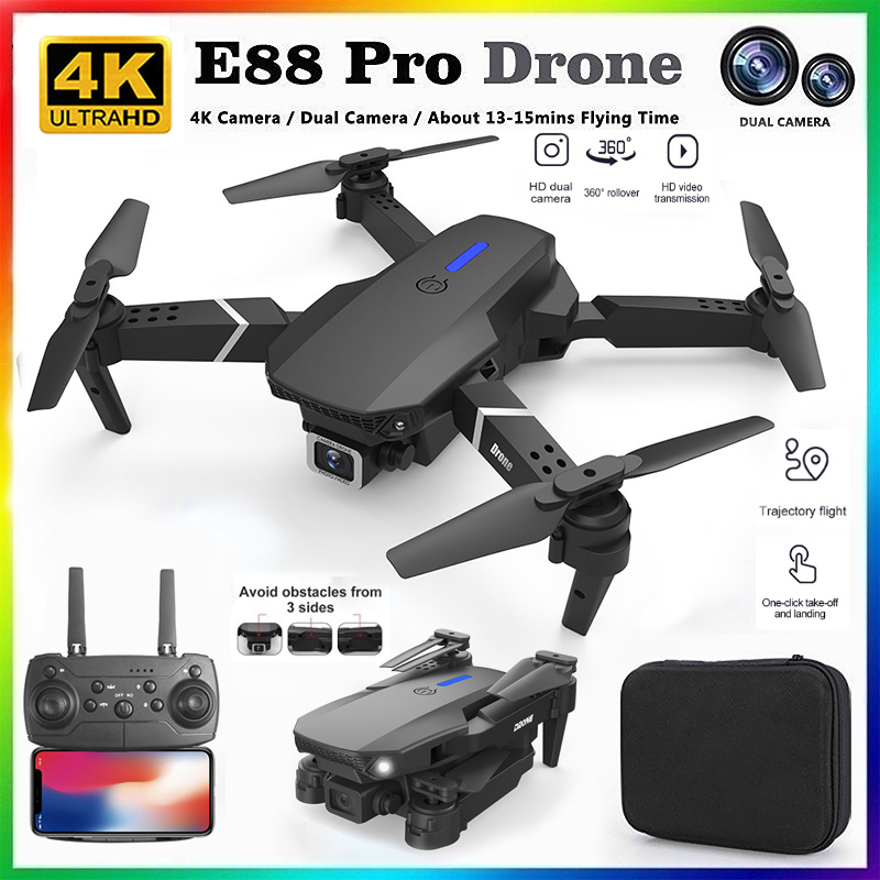 Drone Kit With Camera - Nouveau Drone RC Professionnel E88 2026