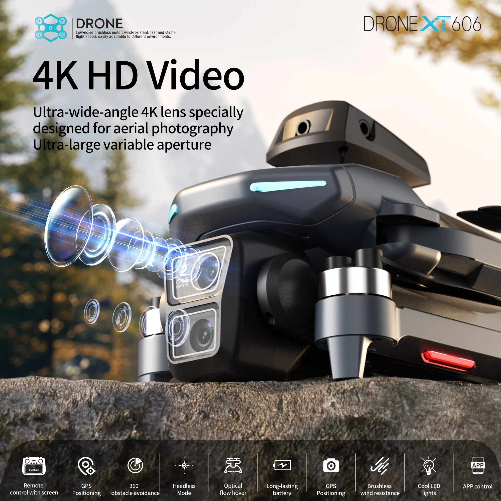 Drone GPS Original XT606 MAX 4 - Drone Kit With Camera avis et prix