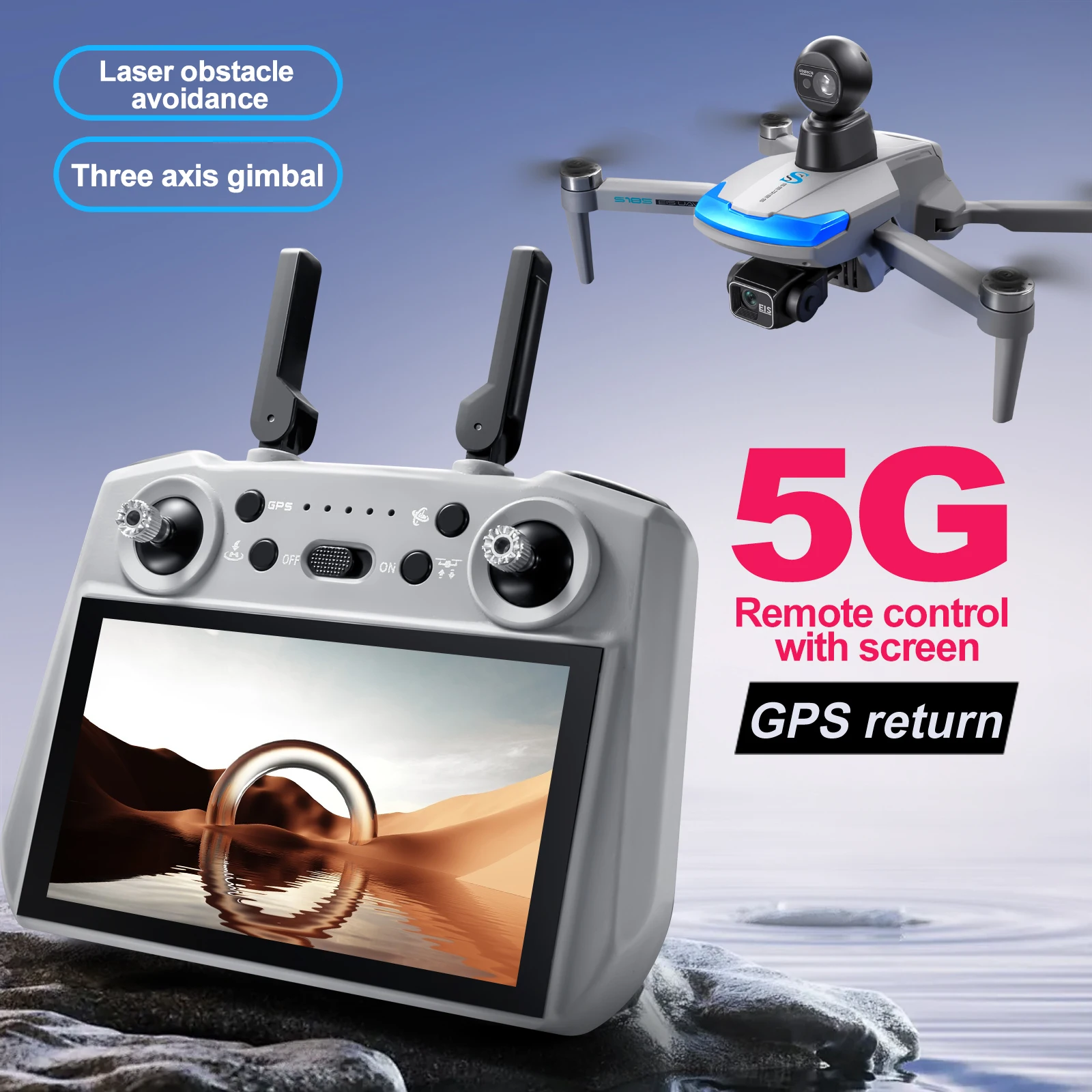 Drone professionnel S185 2.7K  - Drone Kit With Camera avis et prix